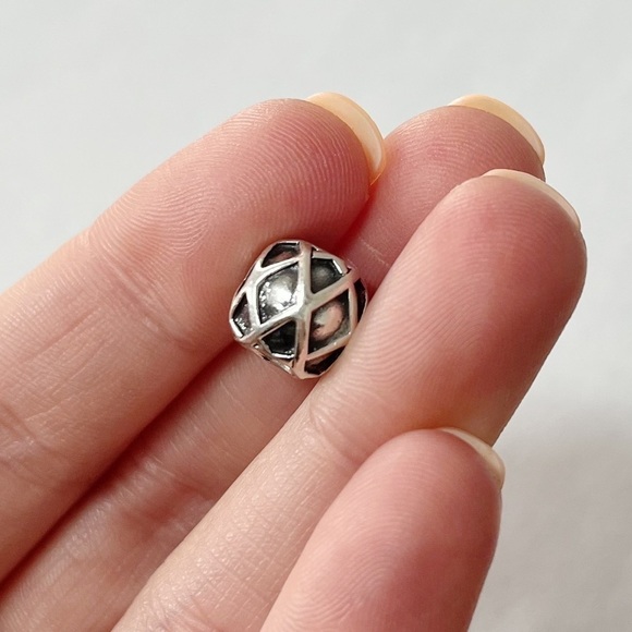 Silver Web Charm Bead for Pandora Bracelet - Picture 6 of 8